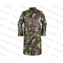 Wasserdichte Military Camouflage Lange PVC Regenmantel